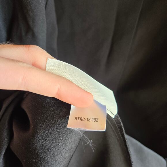 M.M Lafleur Bushwick Skirt Black 6 Flowy Fit Flare Back Zip Work Business Bottom - Picture 5 of 6